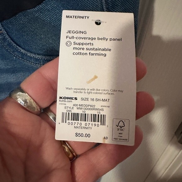 NWT Sonoma  Maternity Jean Jeggings - 16 Short - Picture 2 of 4